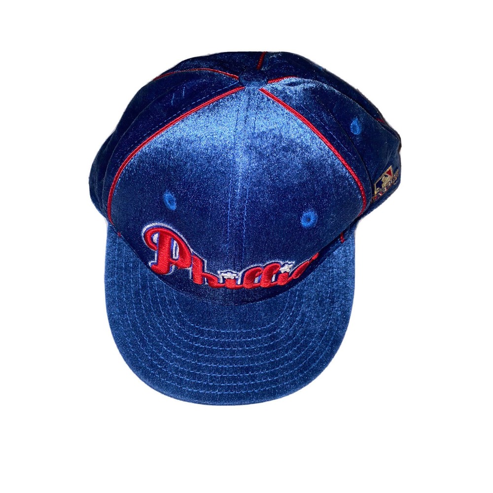 VTG american needle 1918 Philadelphia phillies 7 5/8 fitted hat cap retro velour